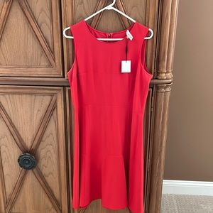 Sleeveless red dress